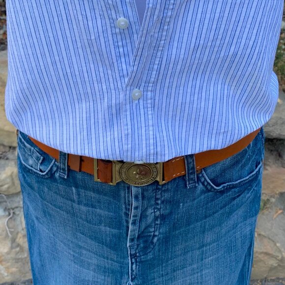 Swiss Boy Scout leather belt vintage - Picture 6 of 13